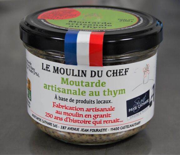 Thymian Cathare Mustard – Artisanal Thyme Mustard from the South of France