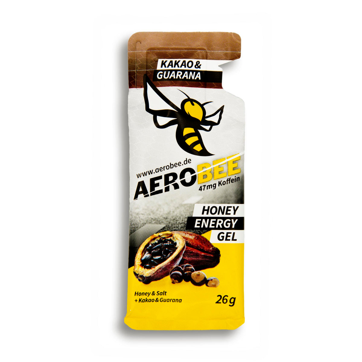 Gel énergétique CLASSIQUE au cacao et au guarana AEROBEE