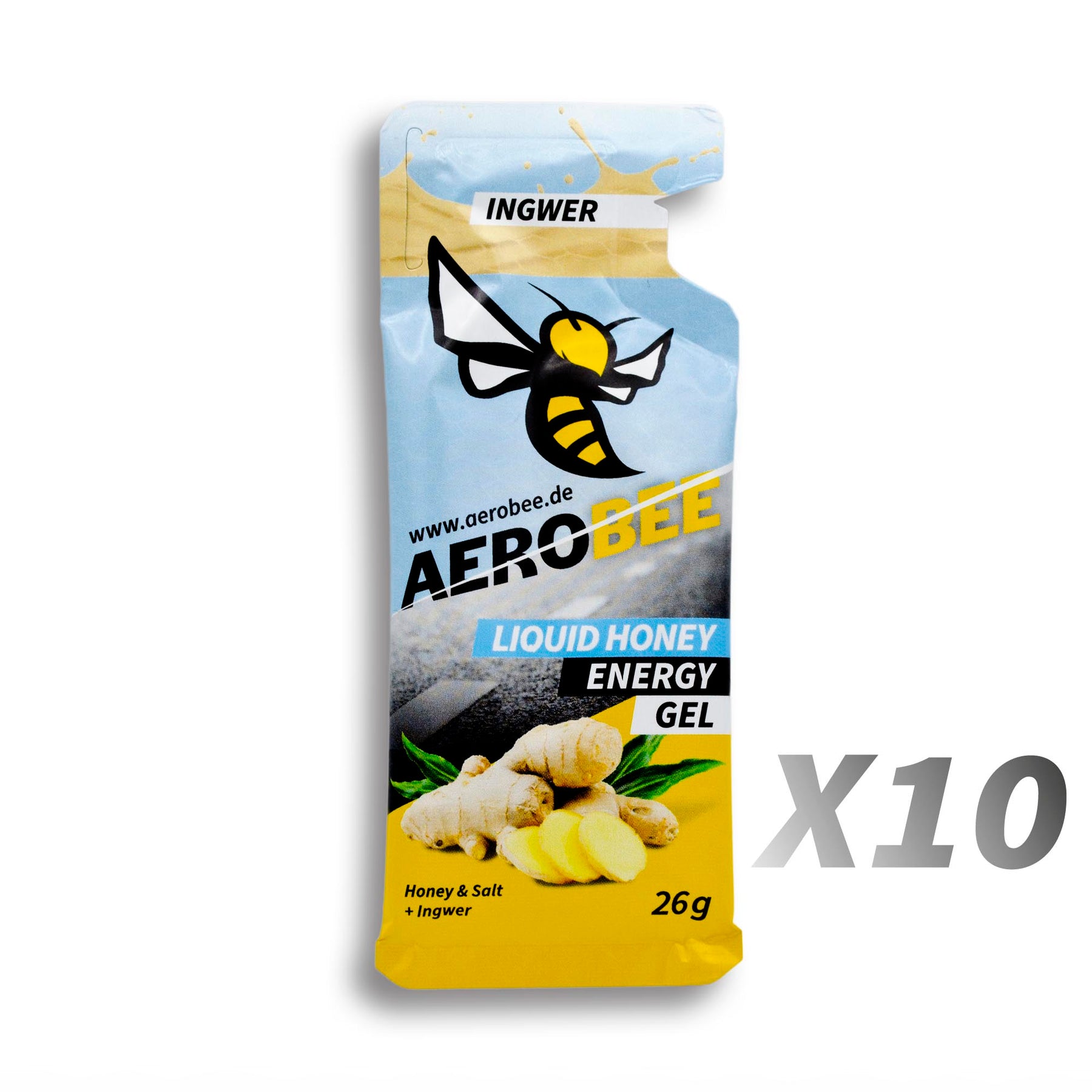 Ingwer FLÜSSIG | AEROBEE Energie Gel