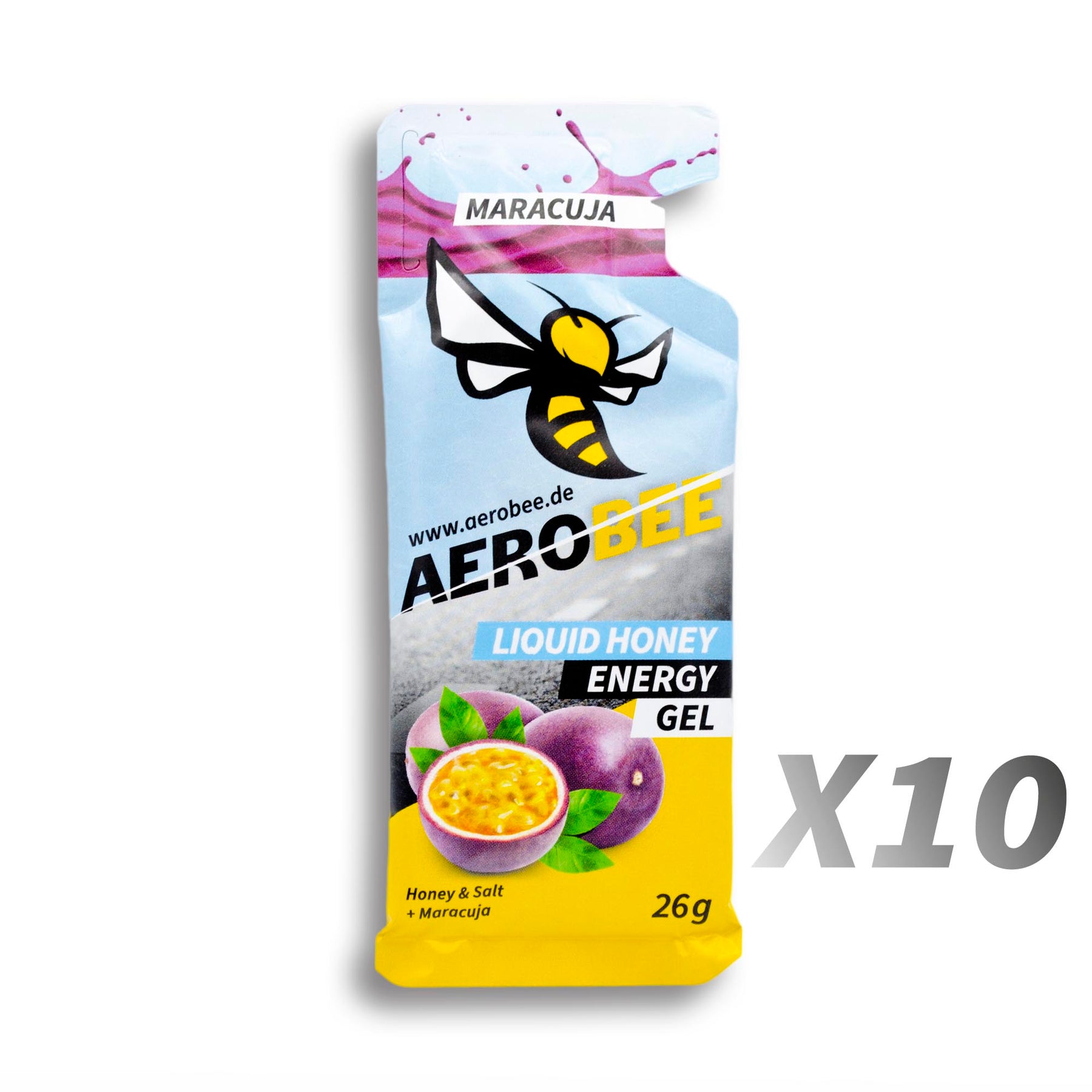 Passion Fruit LIQUID | AEROBEE Energy Gel