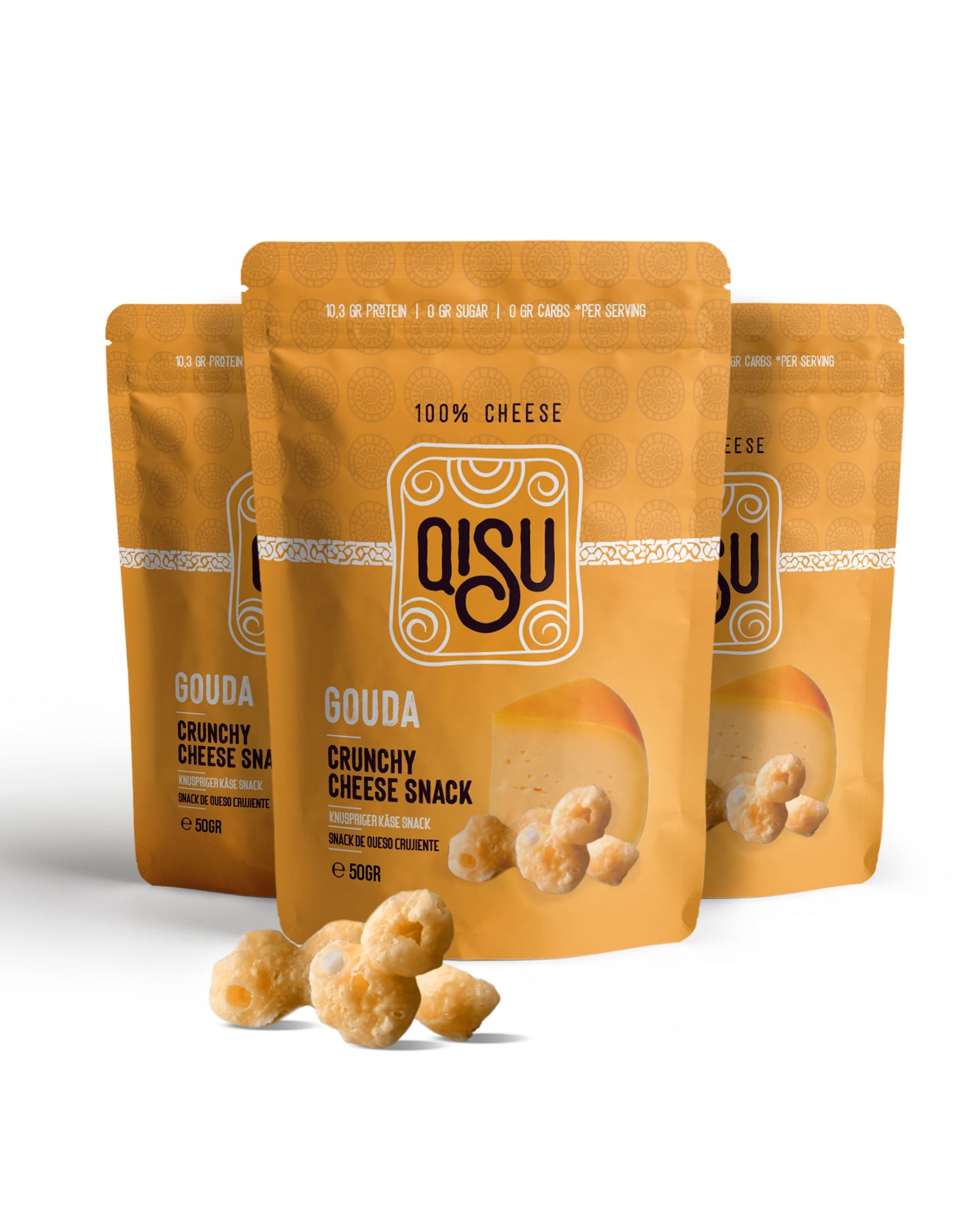 Crunchy Gouda Cheese Snack | 100% Real Cheese, Irresistible Crunch | 50g