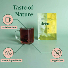 Nordic Herbal Tea – Aronia, Alder & Labrador Leaves | Caffeine-Free & Antioxidant-Rich