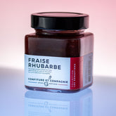 Confiture de fraises et de rhubarbe 