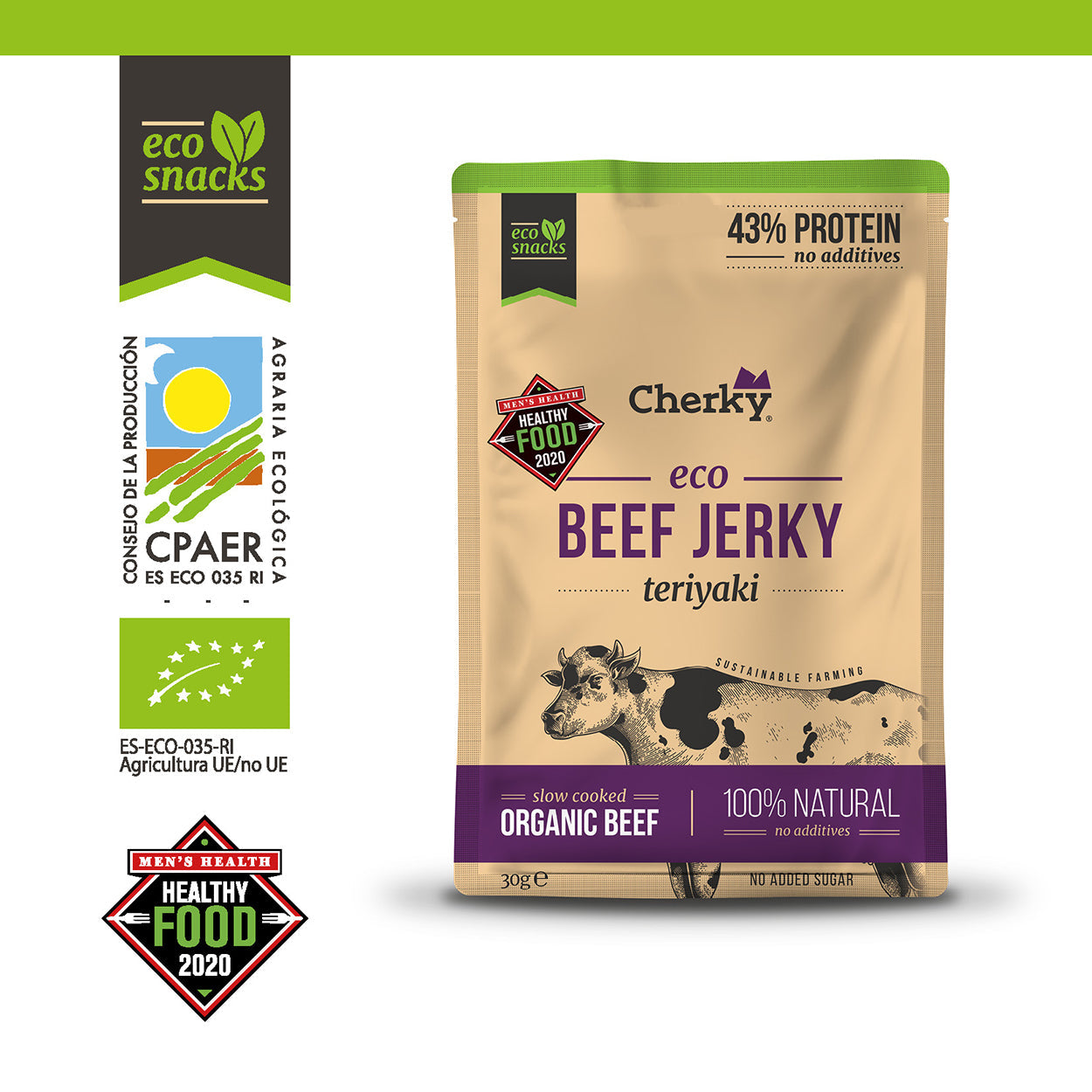 ECO · BEEF JERKY · TERIYAKI