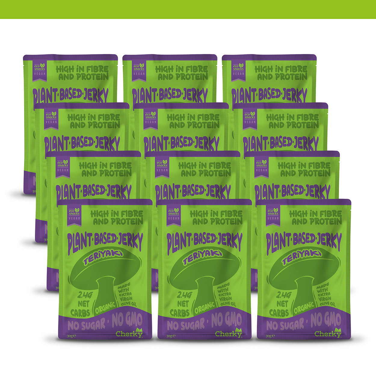 ECO · PLANT BASED JERKY · TERIYAKI