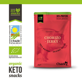 ECO · PORK JERKY · CHORIZO 30g