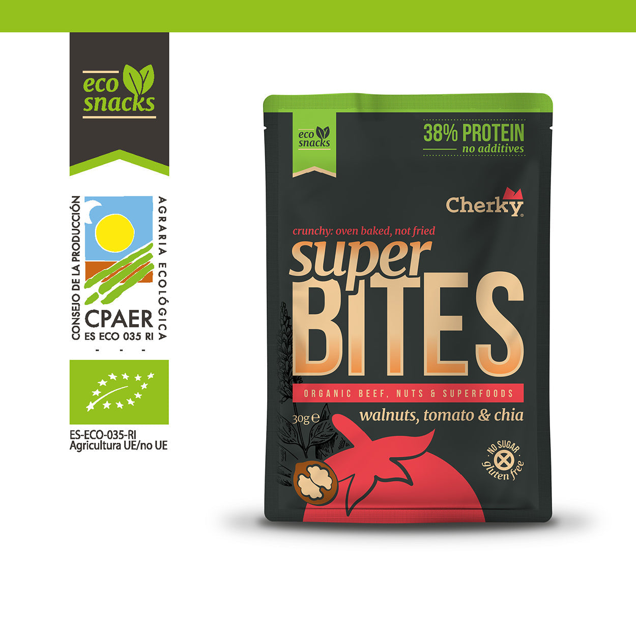 ECO · SUPERBITES · BEEF, WALNUTS, TOMATO & CHIA