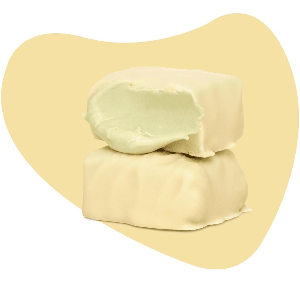 Creamy Twins – Pistachio with White Chocolate Coating Bites