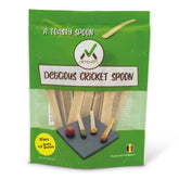 Cricket-based edible spoons