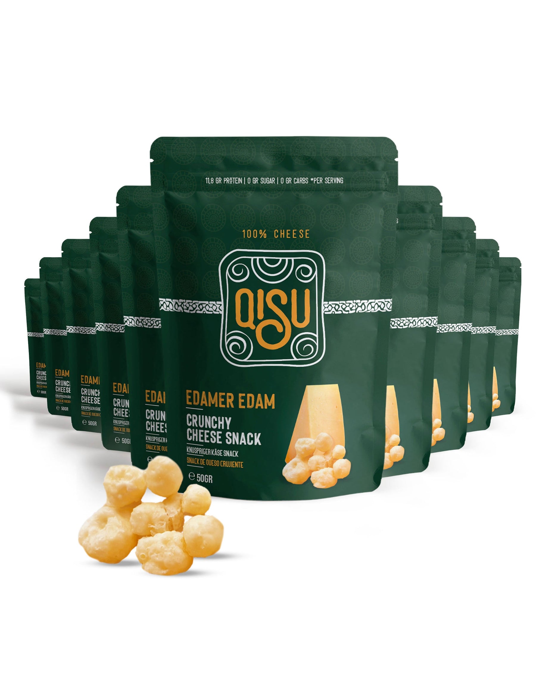 Crunchy Edamer Cheese Snack | 100% Real Cheese, Irresistible Crunch | 50g