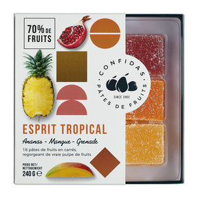 Pâtes de Fruits 'Esprit Tropical' – 70% Pure Tropical Fruit