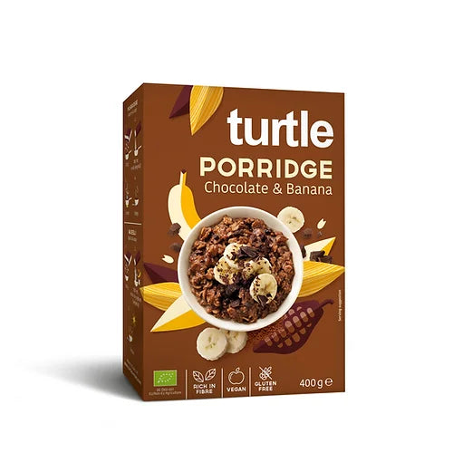 Turtle Organic Porridge Chocolate & Banana GLUTEN FREE