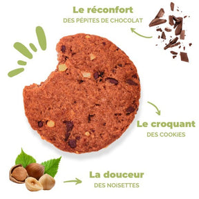 Hazelnut and chocolate chip cookies (3 sachets)