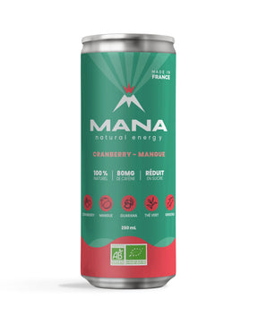MANA Natural Energy Cranberry & Mangue, 250mL