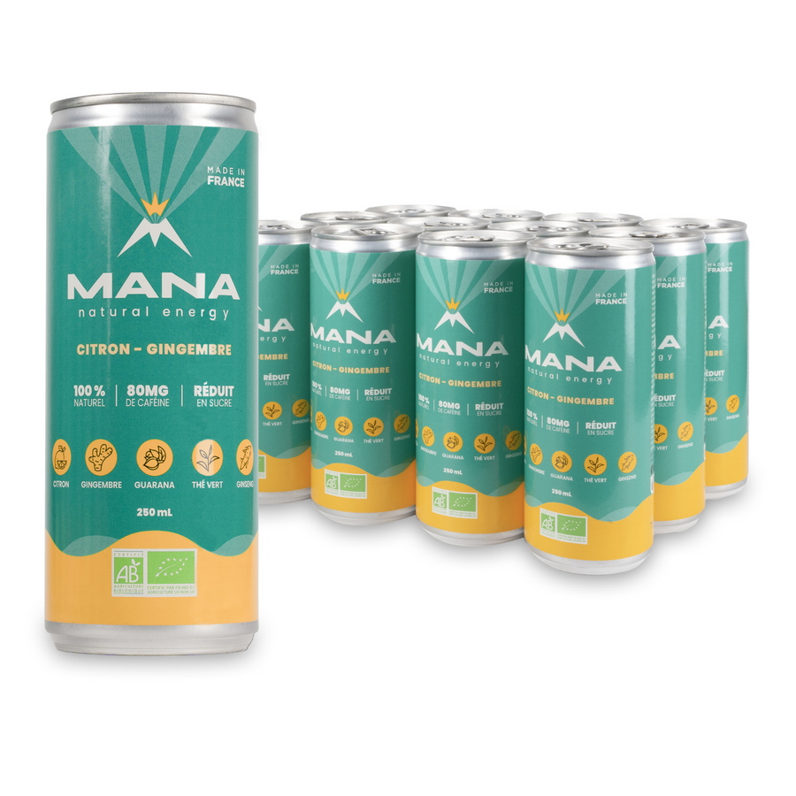 MANA Natural Energy Lemon & Ginger, 250 ml