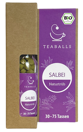 TEABALLS — ORGANIC SAGE | Naturally cloudy | 150 TEABALLS