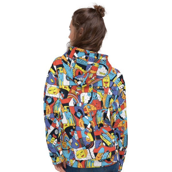 ayoka pattern unisex hoodie