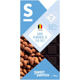 Dark Belgian Chocolate + Almonds & Sea Salt 100 g *KETO*