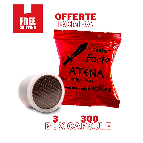 300 Capsules compatible Espresso Point * Atena - Strong Taste