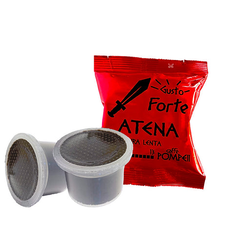 100 Coffee Capsules compatible with Unosystem * Atena -Gusto Forte