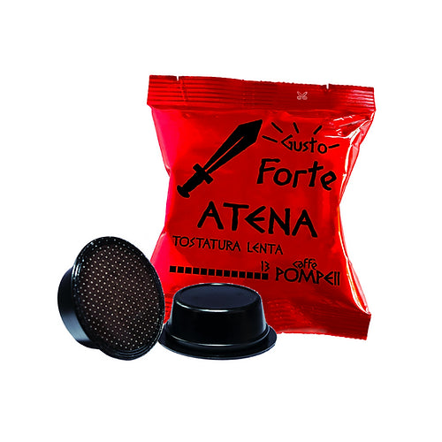 100 Coffee capsules compatible with Amodomio * Atena -Gusto Forte