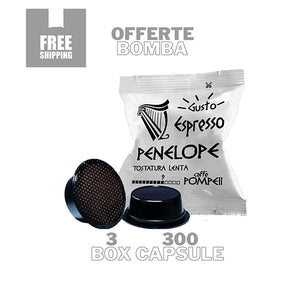 300 Amodomio * Penelope Compatible Coffee Capsules - Classic Espresso